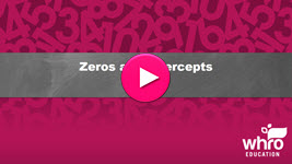 Zeros and Intercepts Review Interactivity