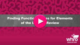 Finding Function Values for Elements of the Domain Review