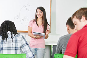 students in a classroom