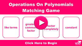 Operations On Polynomials Getting Started