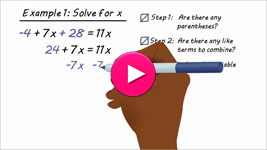 solving multi-step equations - part 2 interactivity