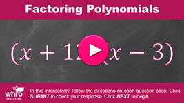 Factroing Polynomials Interactivity