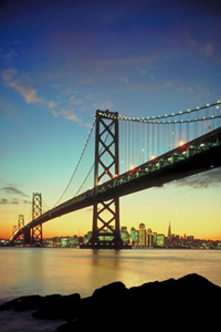 Picture of Bay bridge looking towards San Francisco