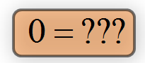zero equals ?