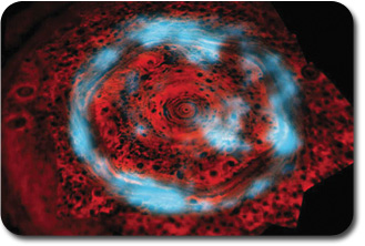 Saturn's aurora in infrared