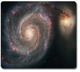 Hubble telescope image of Whirlpool Galaxy