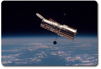 Hubble in orbit