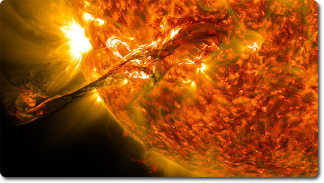 Coronal Mass Ejection from the Sun