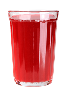 Glass of Red Drink