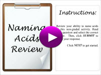 Naming Acids Quiz