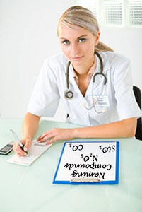 Doctor sitting at desk