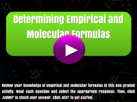 Determining Empirical and Molecular Formulas Player