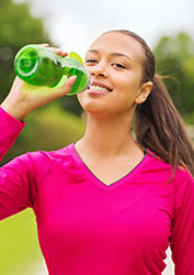 Drinking electrolytes after exercise