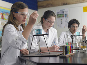 Students in Chemistry Lab