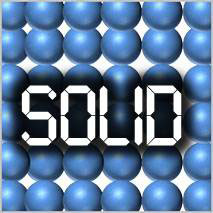 In solids, there is a high level of attraction between molecules. There is a smaller chance that molecules will be Disorganized. Entropy is low.