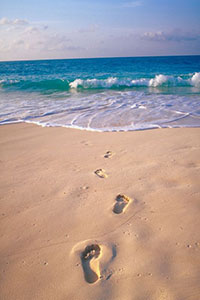 Beach Footprints