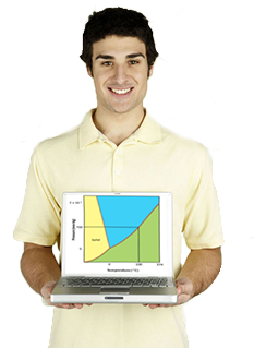 Computer Showing A Phase Diagram