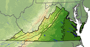 Map of Virginia