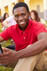 Smiling student