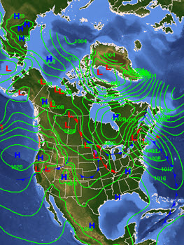 A weather map