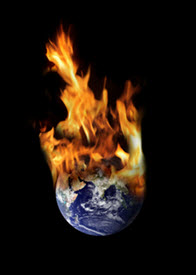 Earth on fire