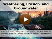 Weathering, Erosion, and Groundwater