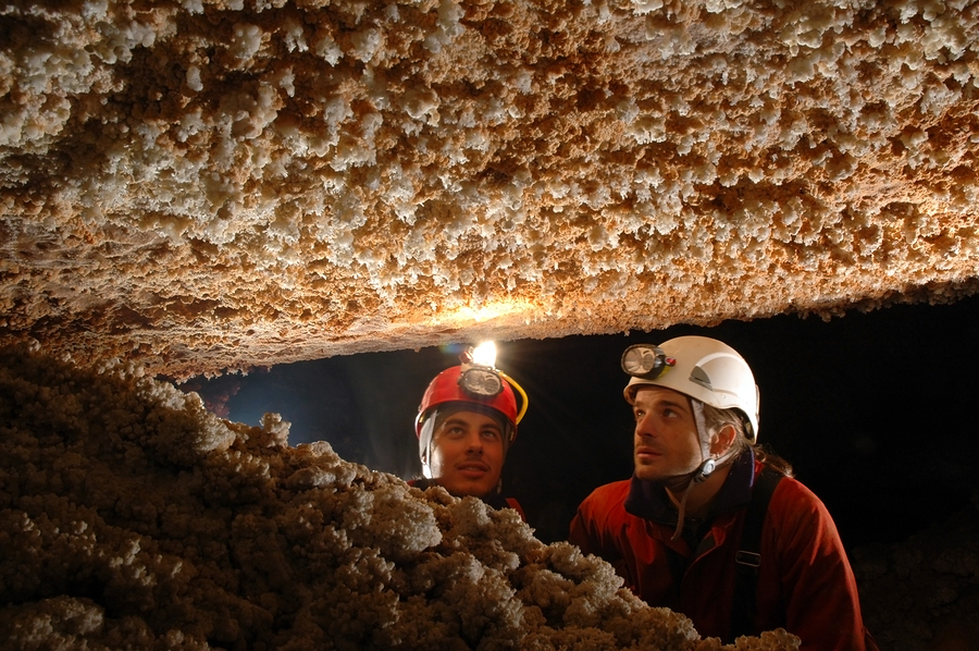 Two cave explorers