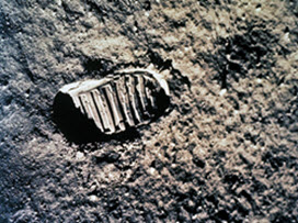 Footprint on Moon