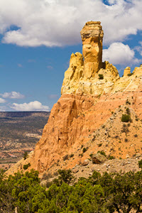 A rock outcrop