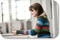 Girl counting money