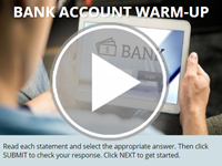 Bank Account Warm-Up Interactivity