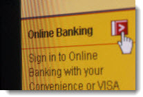 Graphic of online banking