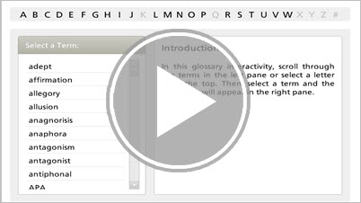 Course Glossary Interaction