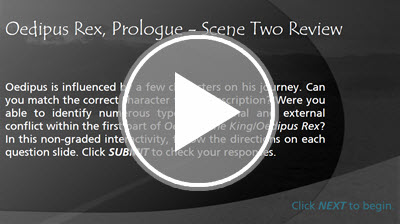 Oedipus Rex, Prologue - Scene Two Review