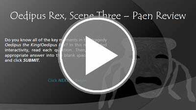 Oedipus Rex, Scene Three - Paens Review