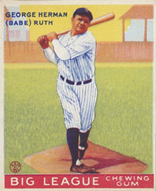 A Baseball Card featuring Babe Ruth