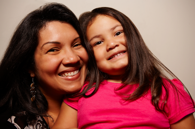 Girl and Mother