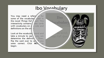 Ibo Vocabulary Interactivity