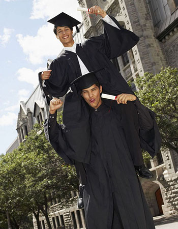 graduates celebrating