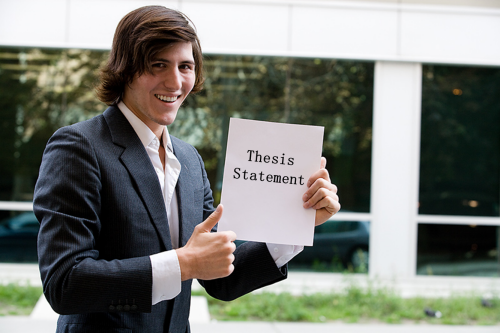 Man holding paper