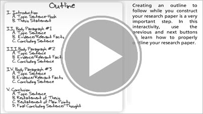 Creating an Outline Interactivity