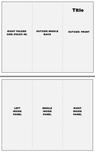 Pamphlet template image