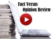 Fact Versus Opinion Review