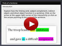 Parts of a Sentence Learning Object