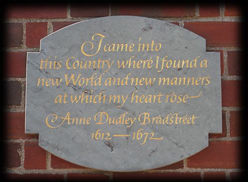 Bradstreet plaque