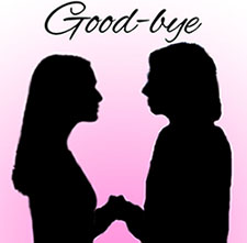 John and Elizabeth say good-bye