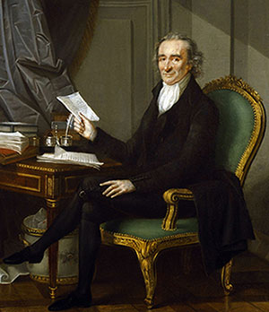 portrait of Thomas Paine, author of Common Sense