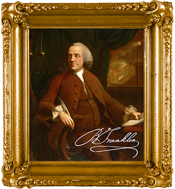 portrait of Benjamin Franklin