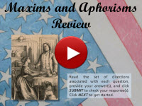 Maxims and Aphorisms Review