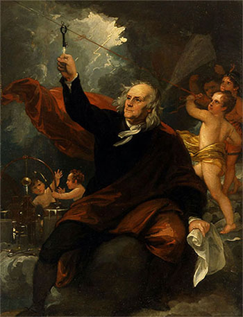 Benjamin Franklin Drawing Electricity from the Sky